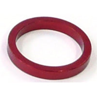 Alloy Spacer 1 1/8 Red T5mm - Lightweight Bike Part