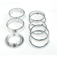 Alloy Spacer Set with 12T Lock Ring - Silver