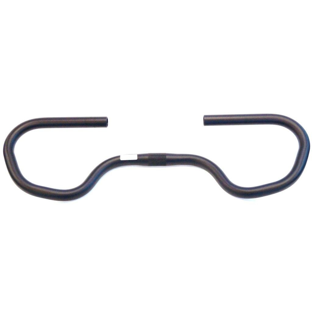 Alloy Touring Handlebar - 25.4mm, 58cm Wide, Black