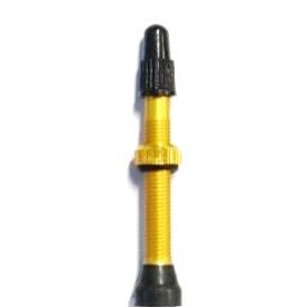 Alloy Tubeless Valves - Yellow 2 Pcs FV/PV - 44mm