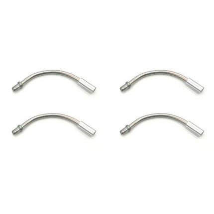 Alloy V Brake Cable Guide - 90 Degree Noodle 4 Pack