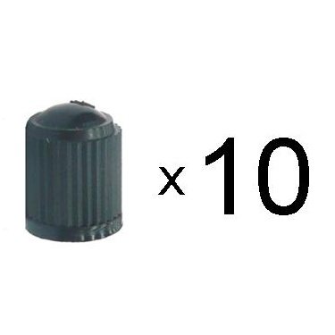 American Valve Cap - Black Pack of 10