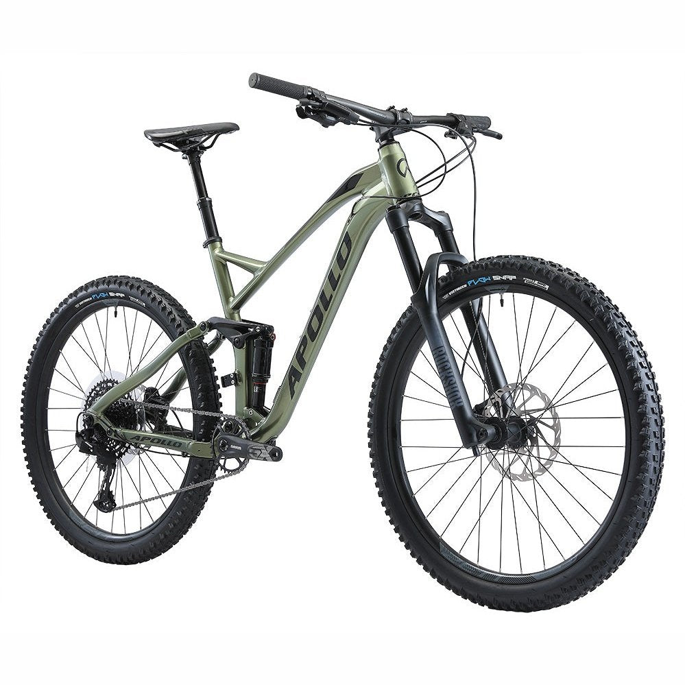 Apollo Trail D 10 Gloss Green Black Mountain Bikes Bicycle