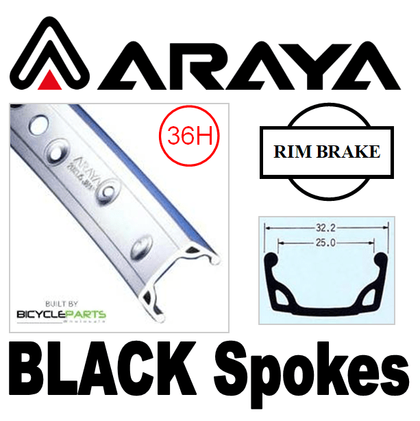 Araya 7X 26" Wheel - Silver Rim, Novatec Hub, 8/11 Speed QR