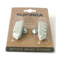 BMX Caliper Brake Shoes - White Pair