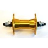 BMX Front Hub Nutted Alloy Axle 3/8 Gold 36H 100mm OLD