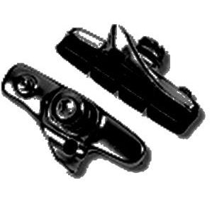 Baradine Road Bike Cartridge Brake Shoes - 50mm BLACK