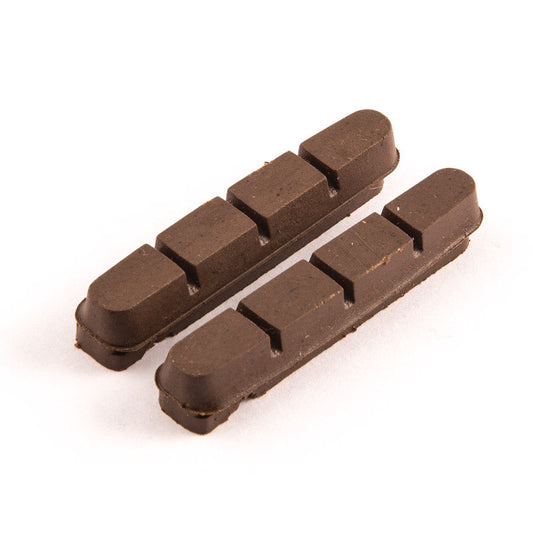 Baradine Shimano - alike Carbon Rim Brake Pads - 53mm, Brown Pair