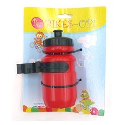 BikesUp BIKES UP! Mini Water Bottle 400cc with Adjustable Cage - Red