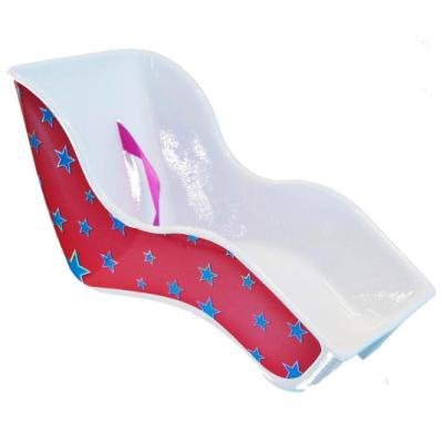 BikesUp Bikes-Up Doll Carrier - STARS REDDY PINK with Blue Stars