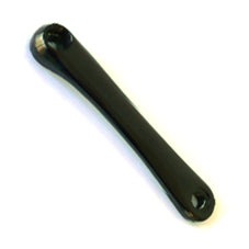 Black Alloy Crank Arm LH 175mm Diamond Taper Low Profile