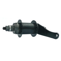 Black Coaster Hub with Brake Arm Clip, 18t Cog, and Dustcover - 36H, 110mm OLD