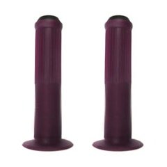 Bulletproof GRIPS 140mm Flanged Purple Grips with End Plugs
