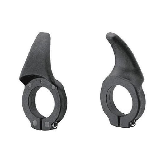 Carbon Mini Bar Ends - Pair - Black Finish