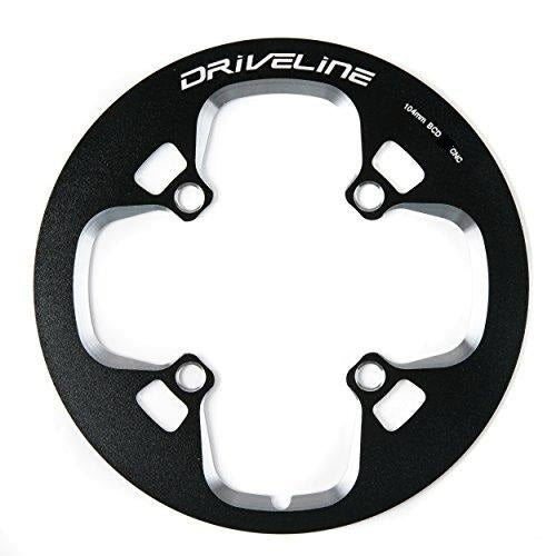 ChainGUARD 44T Alloy CNC Chainring with Bolts - Black