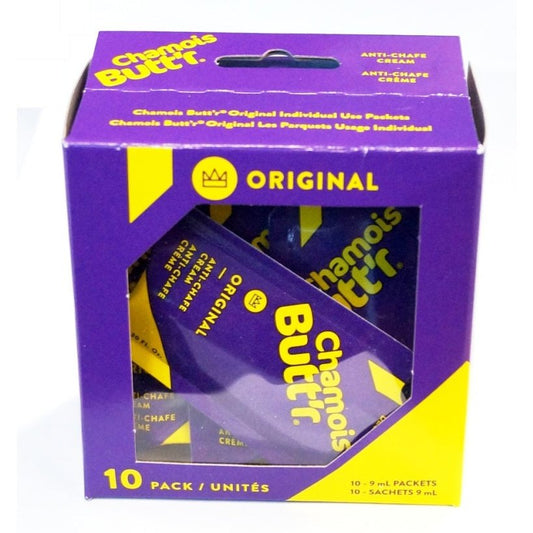 ChamoisButt-r Chamois Butt-r Original 10 Pack - No Parabens, Phthalates, Gluten or Artificial Fragrances
