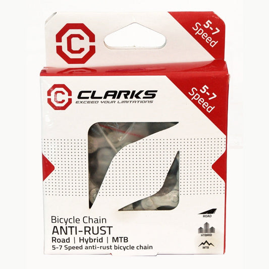 Clarks 5-7 Speed Chain - Anti Rust Silver with Connect Link