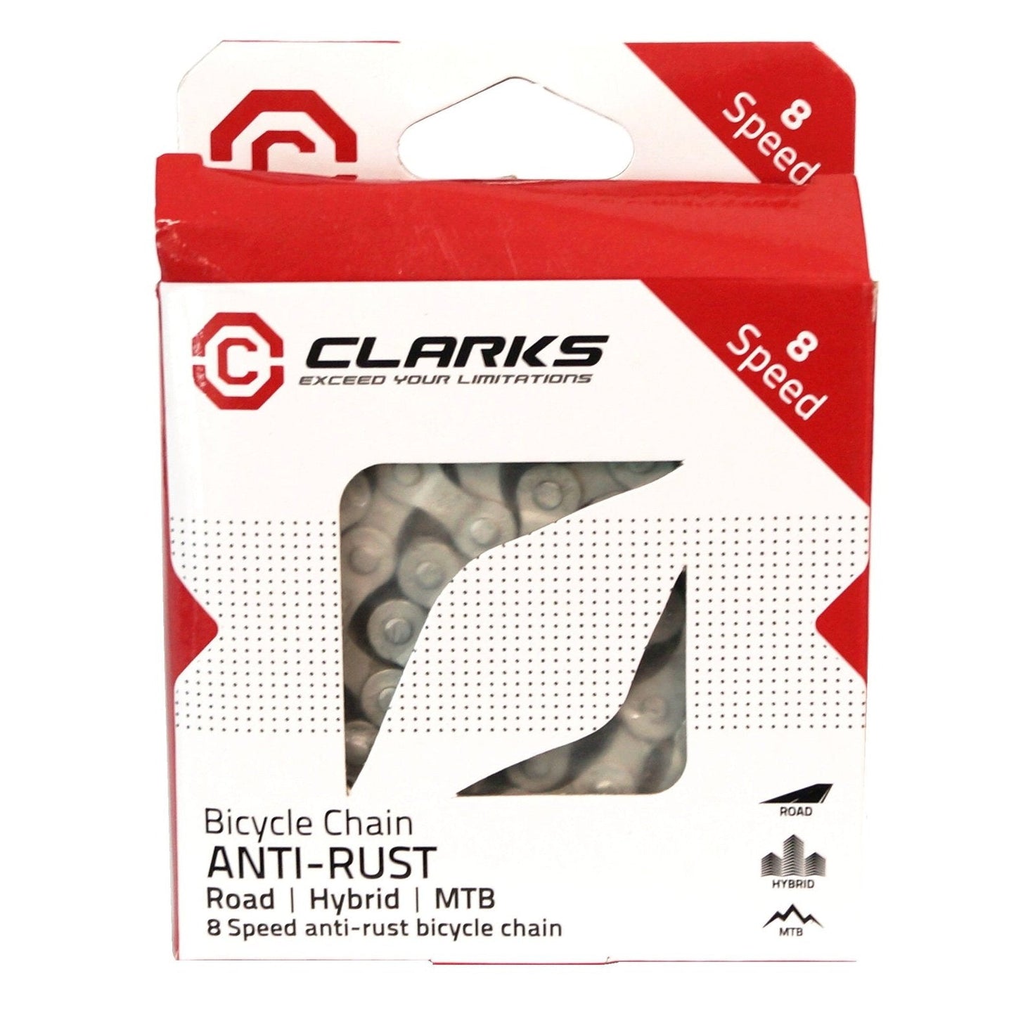 Clarks 8-Speed Chain Anti-Rust Silver