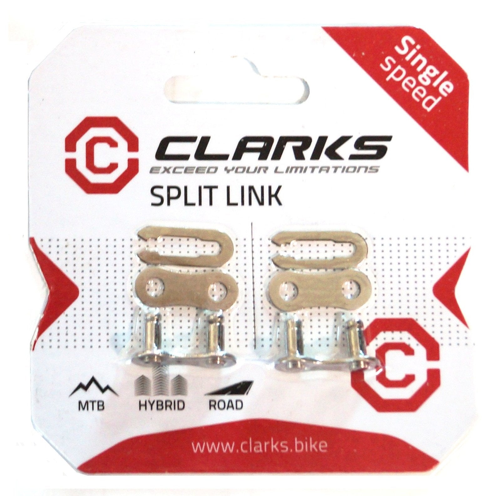 Clarks LINK Single Speed Bike - Silver Pair