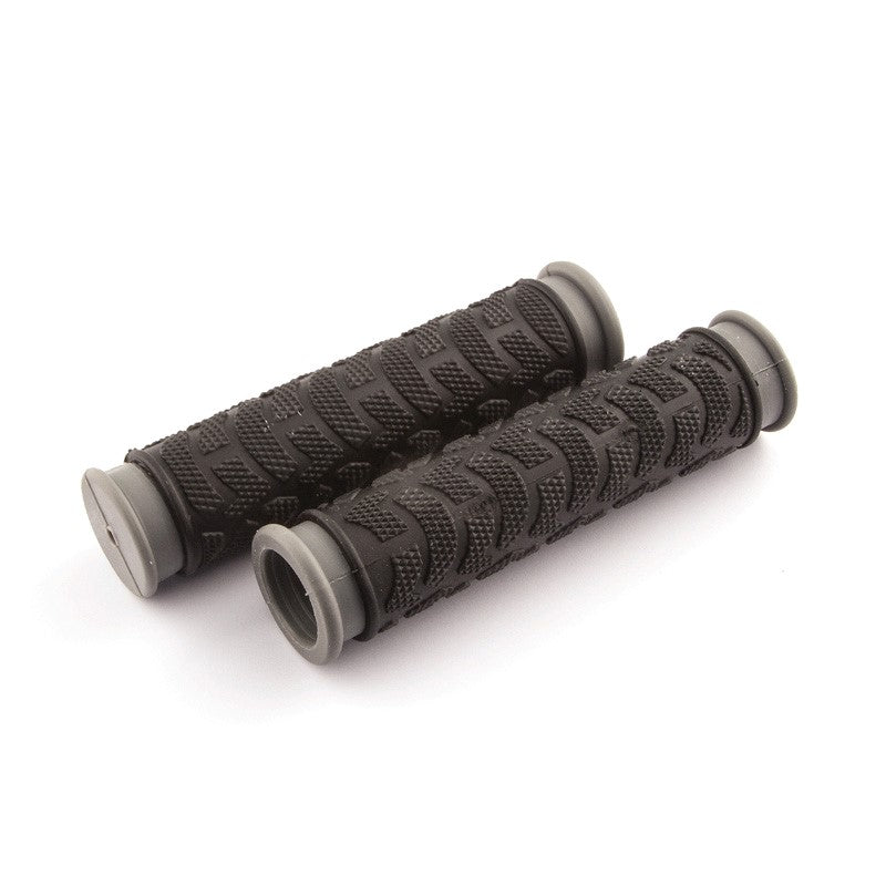 Clarks MTB Grips - Black/Grey, 130mm Inc Plugs