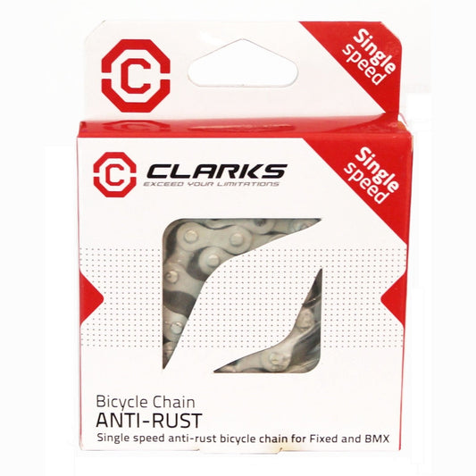 Clarks Single Speed Chain - Anti Rust Silver