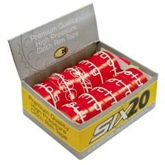 Cloth Rim Tape 22mm Adhesive Backed - RED Box of 8