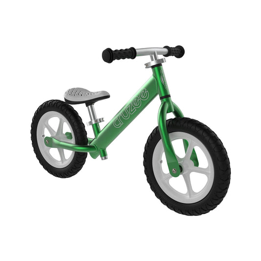 Cruzee Green Balance Bike - Lightweight Kids Training Bicycle
