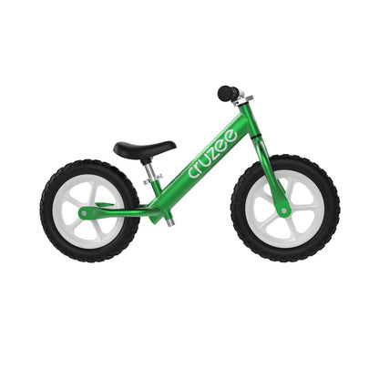 Cruzee Green Balance Bike - Lightweight Kids Training Bicycle