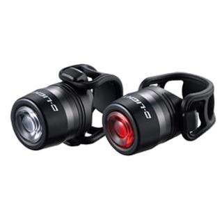 D-Light Alloy USB Rechargeable Bike Light Set - Front & Rear, 3 Functions, Low Batt Indicator