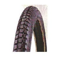 Duro 27 x 1.1/4 Black Block Tread High PSI, Skin Wall Tire