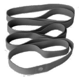 Duro Nylon Rim Tape for 700C/29er Wheels - 20mm X 0.5mm Black, Pack of 2