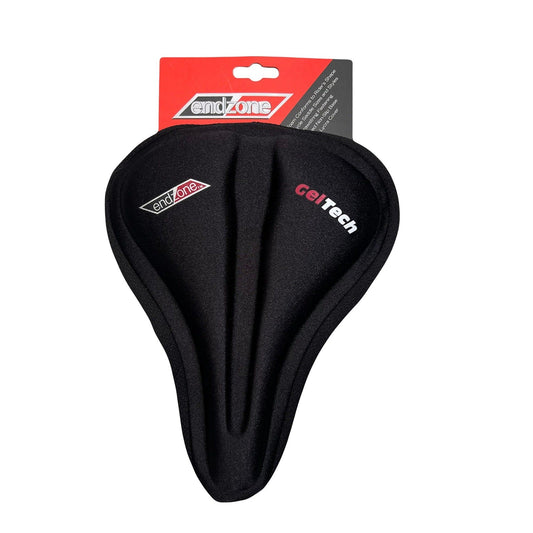 ENDZONE Black Lycra Endzone Saddle Cover with Rubberized Base for Bikes