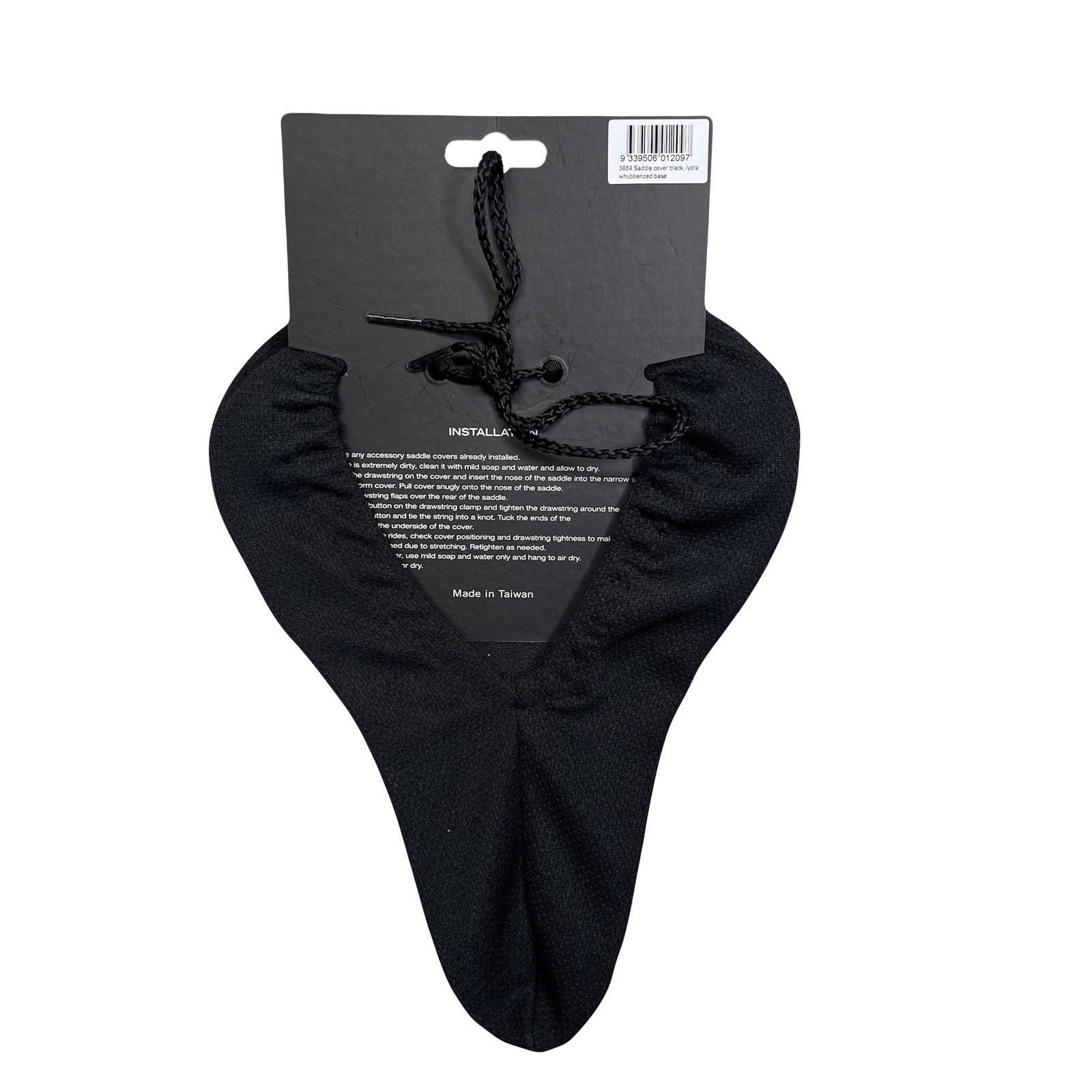 ENDZONE Black Lycra Endzone Saddle Cover with Rubberized Base for Bikes