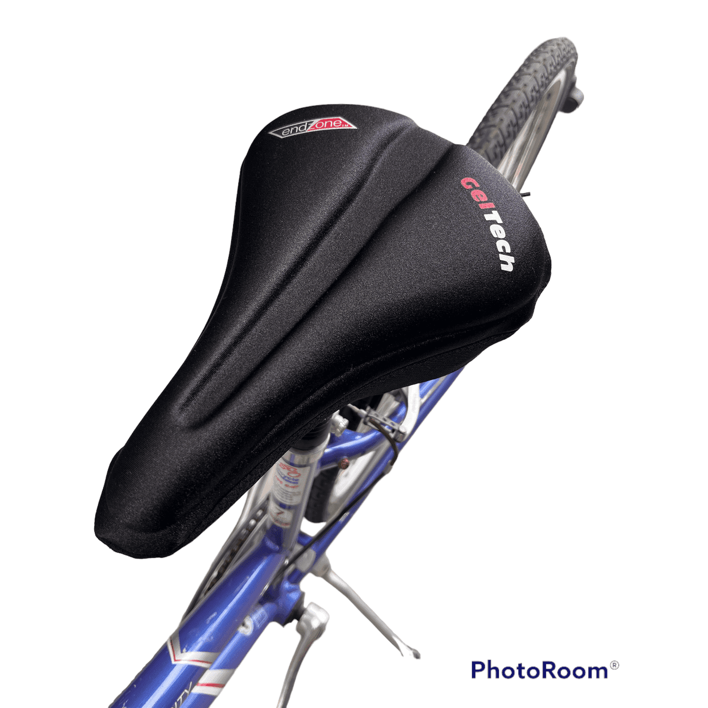 ENDZONE Black Lycra Endzone Saddle Cover with Rubberized Base for Bikes