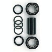 Euro Bottom Bracket Set - Sealed Bearings, 22mm, 10 Pieces, Black