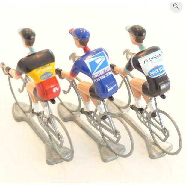 FLANDRIENS Boonen Metal Cyclists - 3 Hand Painted Jerseys