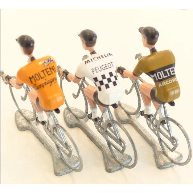 FLANDRIENS Merckx II Hand Painted Metal Cyclists - 3 Jerseys