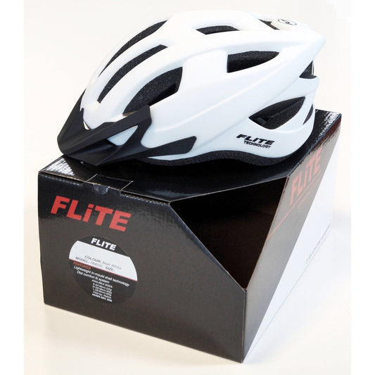 FLITE Recreational Helmet - 54-56cm, Matt White, AS/NZS Standard