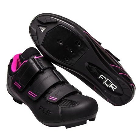 FLR Shoes F-35-III Pro Road Shoes - Black/Pink, Size 42