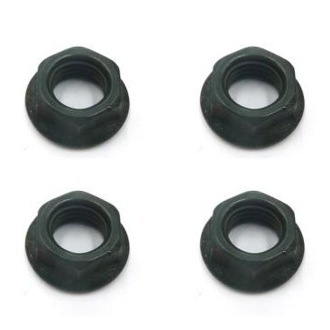 Flanged Bottom Bracket Axle Nuts 4-Pack