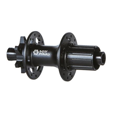 HUB BEAR PAWLS - 8/11 SPEED, 12mm T/A 142mm OLD , 6 Bolt Disc, 24H, Sealed Bearings, 6 PAWL 72T Engagement, Black