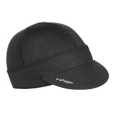 Halo Black Cycling Cap - Sun Protection & Sweat Seal