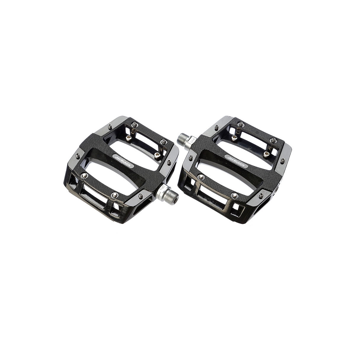 JetBlack Flat Out Pro Alloy MTB Pedals - Sealed Bearings, Cromo Axle
