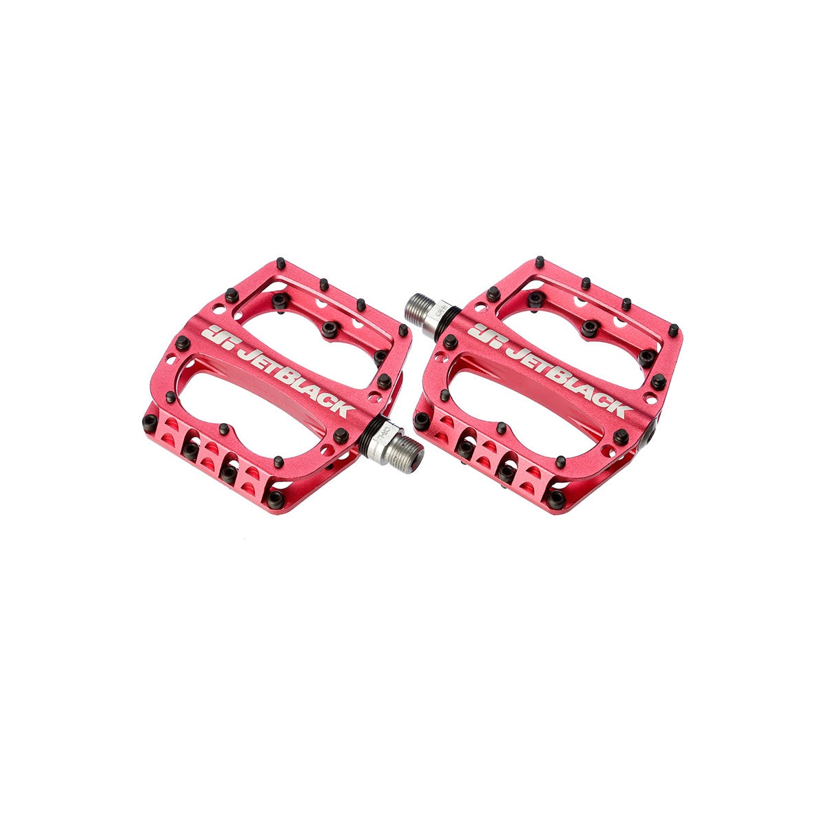 JetBlack Superlight MTB Pedals - Red Sealed Bearings, Low Profile