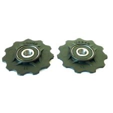 Jockey Wheel Set with Sealed Bearings and Spacers - 11T Nylon Derailleur Pulley