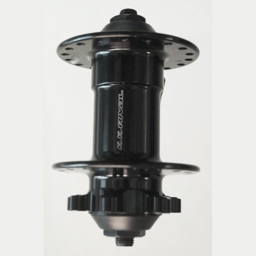 Joytech KK RIVAL Front Hub - Black, 32H, Q/R, Alloy, 6 Bolt