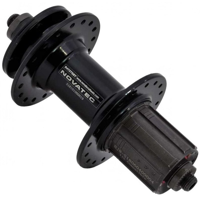 Joytech Novatec 8-11 Speed Cassette Hub - Black Alloy, 6 Bolt, 32H QR, 135mm OLD, 2x Sealed Bearing, Taiwan Made