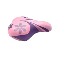 Junior Saddle with Clamp - Pink/Purple - 180mm x 145mm