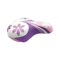 Junior Saddle with Clamp - Pink/White - 180mm x 145mm