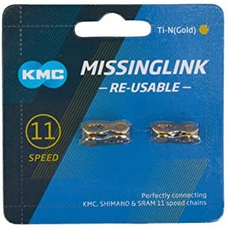 KMC 11 Speed Gold Connecting Link - 2pcs/MF Card